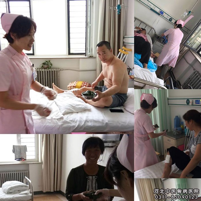 我院中医骨科为患者分发粽子